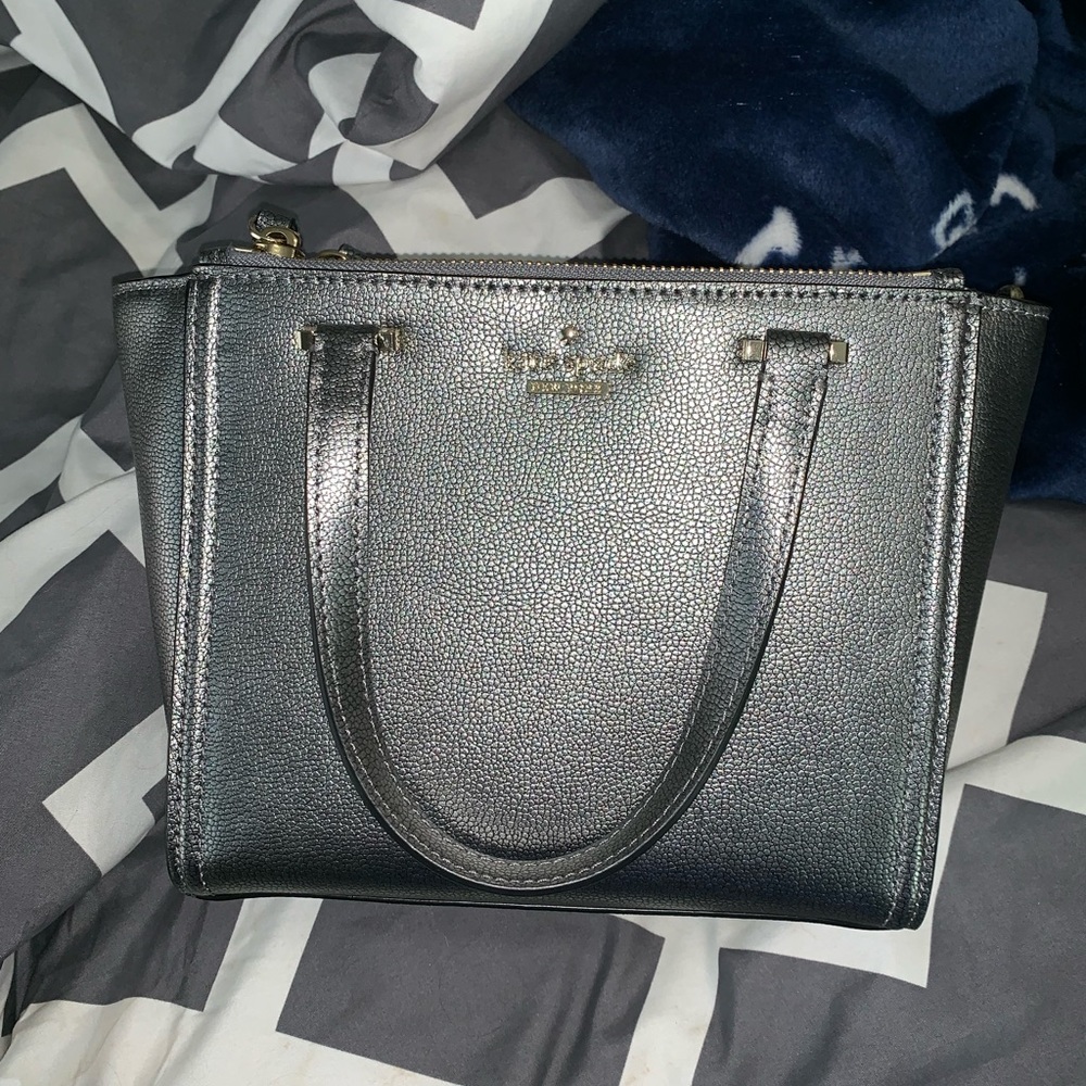 Silver Kate Spade purse NWOT